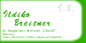 ildiko breitner business card